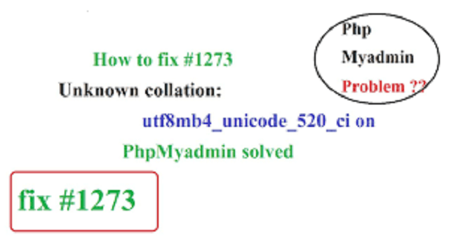 #1273 - unknown collation: 'utf8mb4_unicode_520_ci'