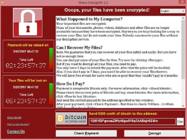 cơ chế làm việc của ransomware wannacry sau khi lây nhiễm vào máy tính nạn nhân là gì?